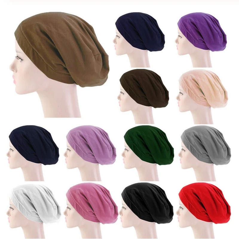 Мусульманские женщины Strech Underscarf тюрбан капот исламский головной убор шапочки