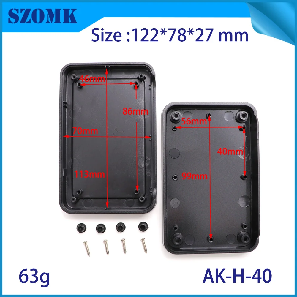 4 шт. 122*78*27 мм настраиваемые abs пластиковые корпуса pcb GPS трекер выпускные коробки