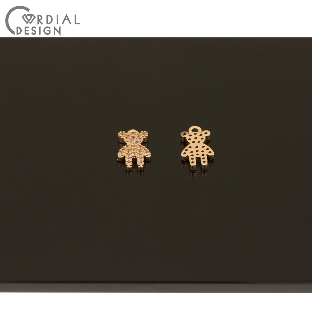 

Cordial Design 50Pcs 7*13MM Earrings Accessories/DIY Pendant/Hand Made/Earring Making/Jewelry Findings & Components/CZ Charms