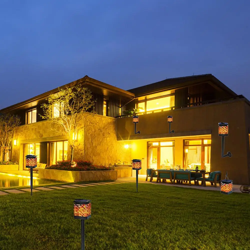 Солнечный Фонари для дома и улицы фонари на солнечных батареях 12LED Мерцающие