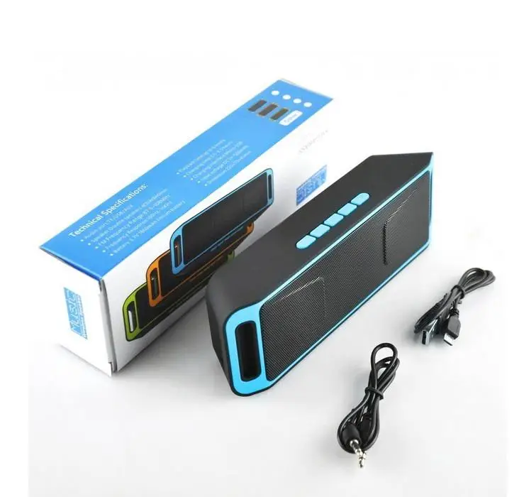BEESCLOVER Беспроводная bluetooth колонка стерео сабвуфер USB встроенный микрофон бас mp3