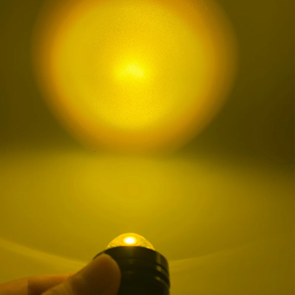 yellow 1pcs Lamp 1 шт. супер яркий противотуманный фонарь светодиодный drl Автомобильный свет Водонепроницаемый 10 Вт DRL лампа светодиодный Противотуманные фары глаз орла свет дневные ходовые фары - Цвет: yellow 1pcs Lamp