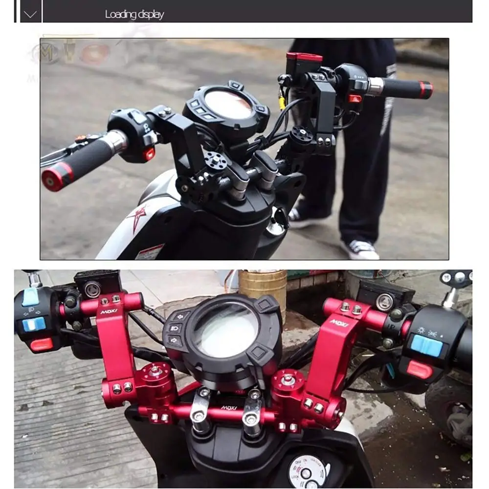 

Motorcycle Adjustable Steering Handlebar 7/8" 22mm Removable Handle Bar System for 125cc Pit Bike Dirt Bike Motobike Scooter