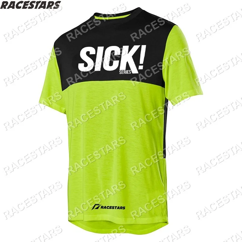 SICK Downhill Mountain Jersey MTB Motorcycle Shirt Men's Short Sleeve Outdoor Motocross Gear Camiseta Bicicleta DH Bike T-Shirt | Спорт и