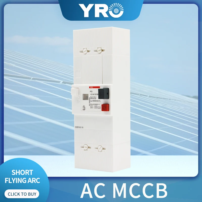

AC MCCB 2P 15A-30A 30-60A Circuit Breaker For Generators High Current Motor Transformer Equipment Protection
