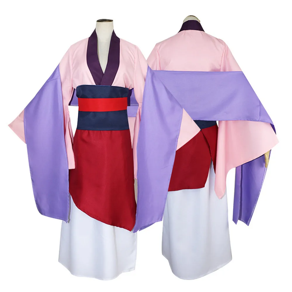 

Hua Mulan Cosplay Clothing Women Anime Performance Clothing Princess Movie Dress Red Cosplay Costume Kimono Dress