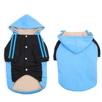 dog hoodie sweater pet winter hoodie adjustable jacket suitable for small and medium dogsmblue