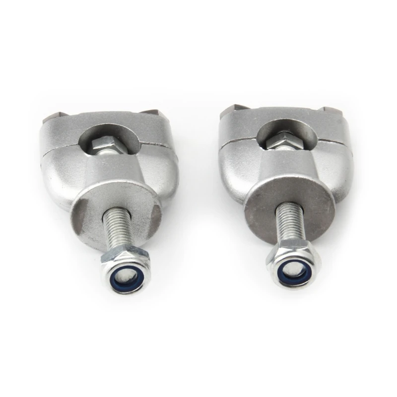 

Motorcycle Handle Bar Mounting Handlebar RisersClamp Silver Mount Mounting Riser Clamp Motorbike Motorcycle X37F