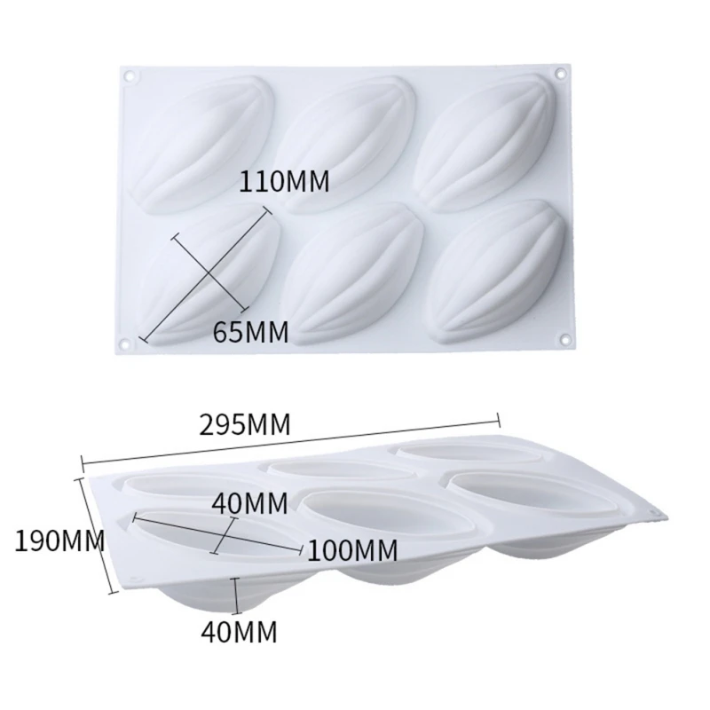 Новая силиконовая форма для мусса торта лесного ореха фруктов свадебные 3D