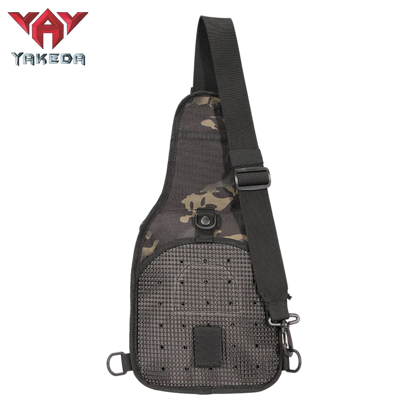 Yakeda 14 Colors Crossbody Shoulder Bag Outdoor Waterproof Cycling Sport Military Tactical Chest Bag For Men