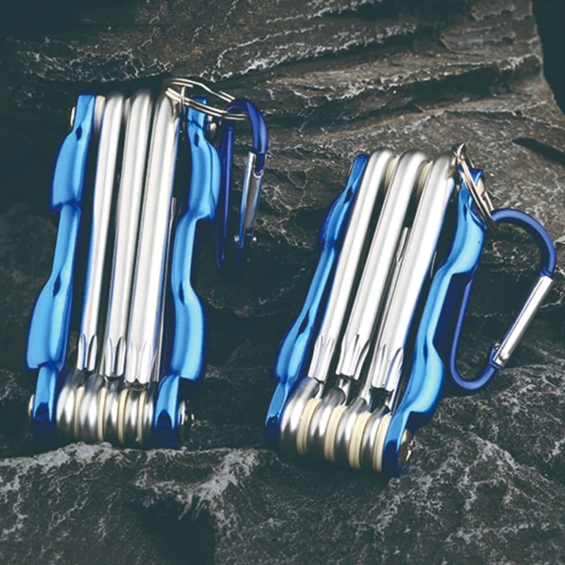 

R9UF Aluminum Handle with Large Torque Hexagon Screwdriver Folding Design Durability Tamper-proof High Hardness Hand Tools