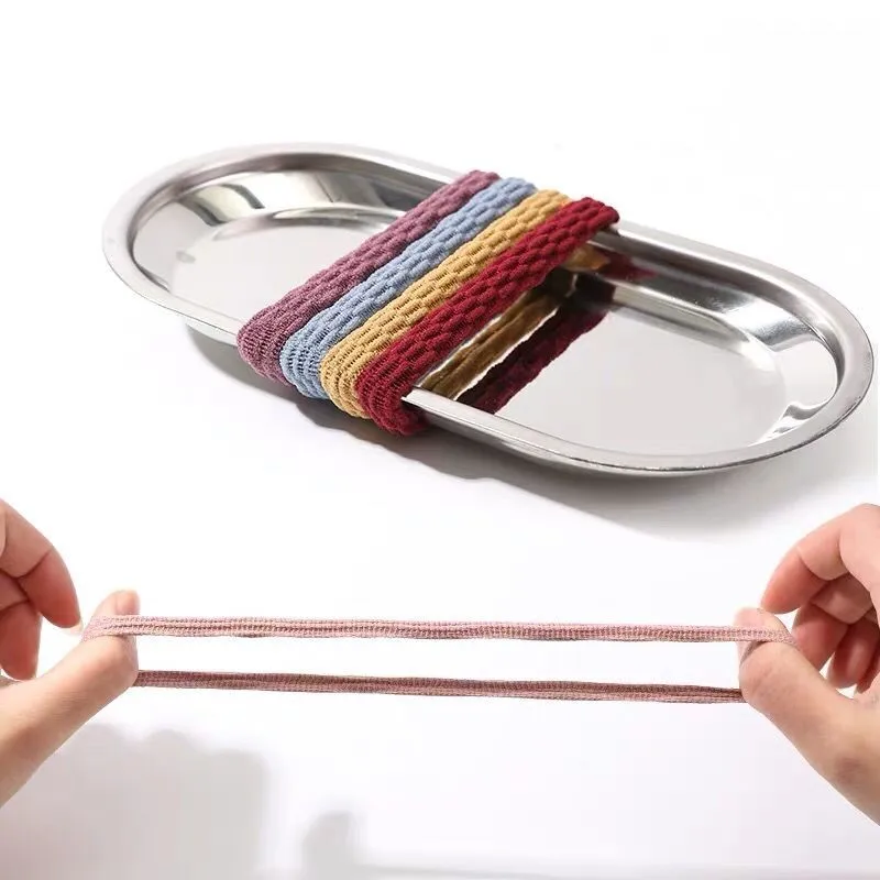 

20Pcs Fashion Women Elastic Hair Bands Wave Twist Hair Scrunchies Headbands Girls Ponytail Holders Solid Color Hair Accessories