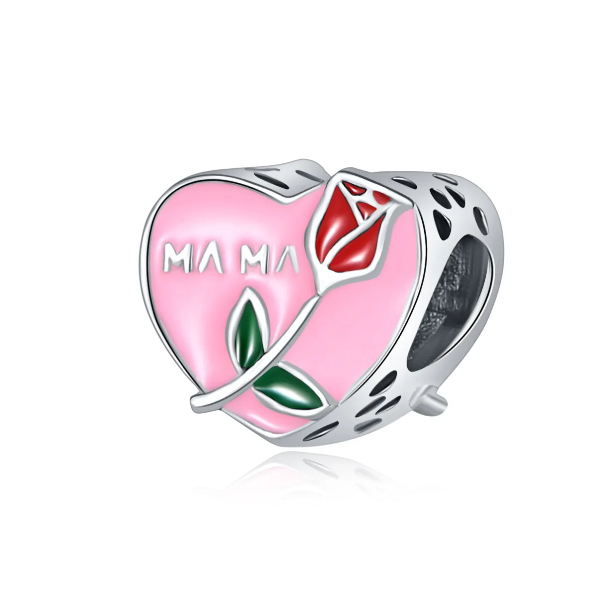 Очаровательные бусины для женского браслета с изображением рождественской елки