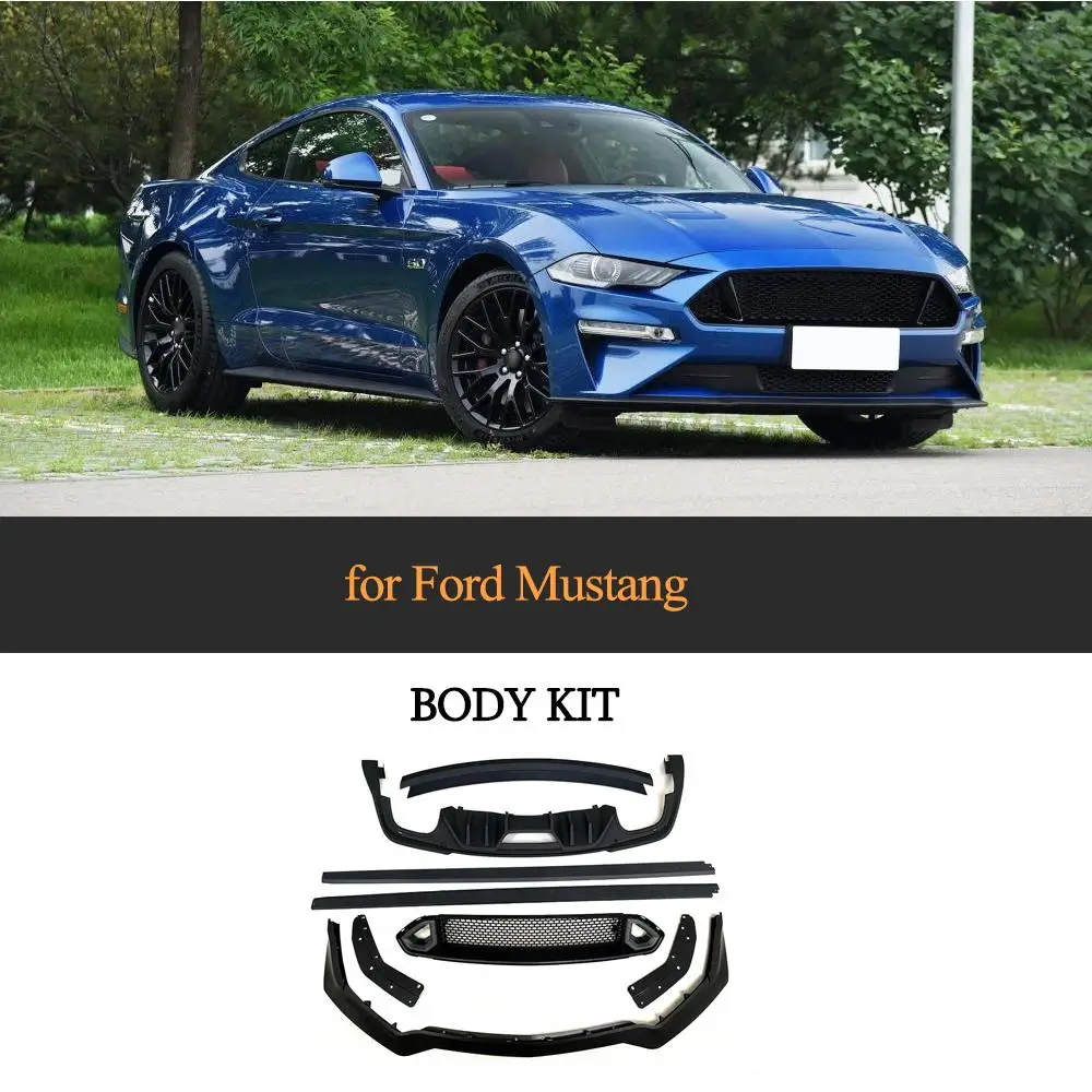 Автомобильный набор для всего тела Ford Mustang 2018 2019 2020 Bodykits передний бампер