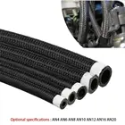 1 м стальной Плетеный тормоз, Топливный Шланг для газового масла AN4 AN6 AN8 AN10, Газовый Радиатор, тормозной шланг, топливная труба