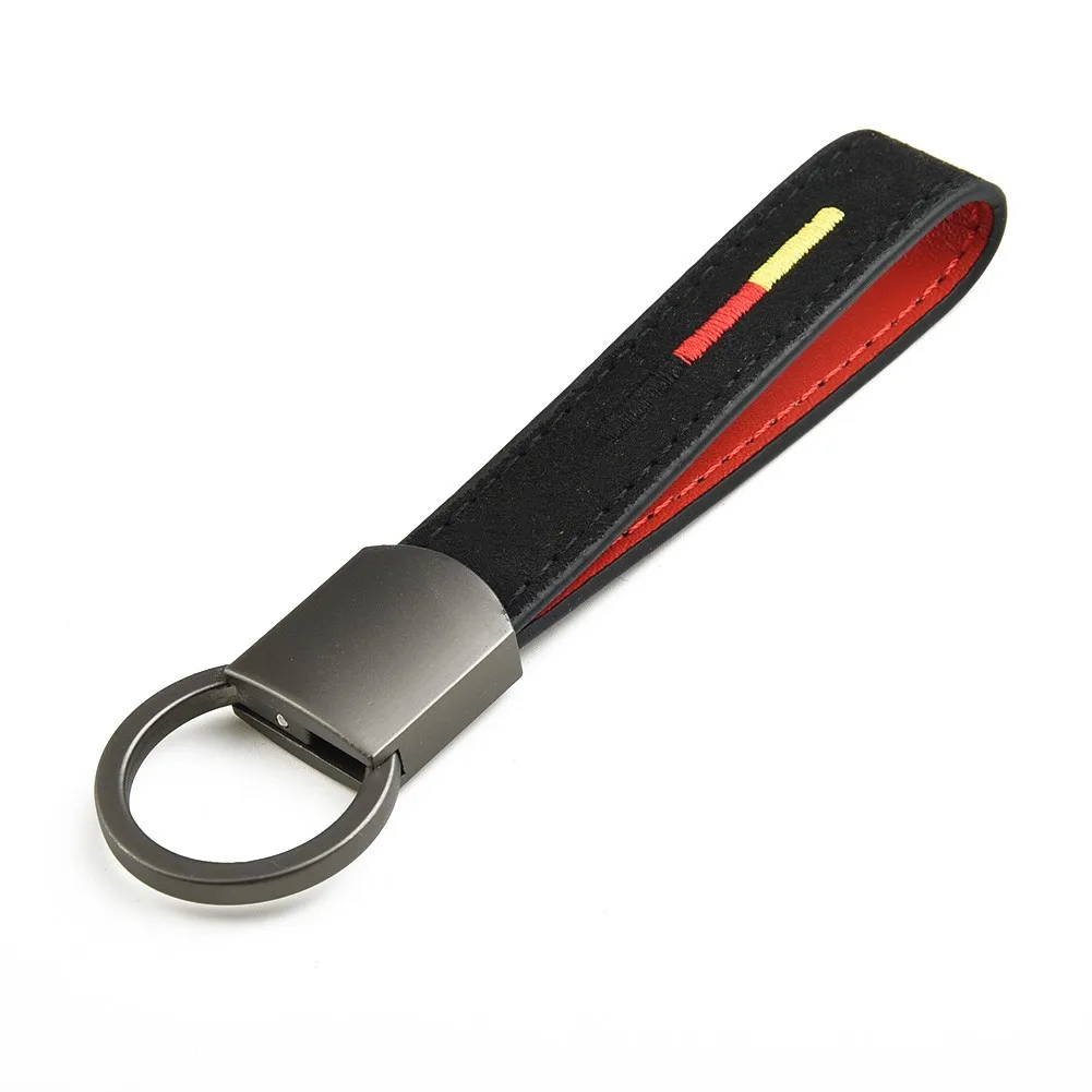 For BMW Car Keychain Replacement Tool Black Strap Accessories Lanyard Leather+Metal |