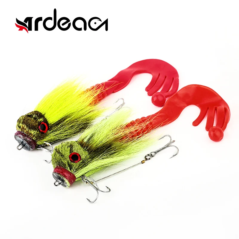 Ручной работы большой приманка для щуки нахлыстом Мышь Силиконовые Мягкие