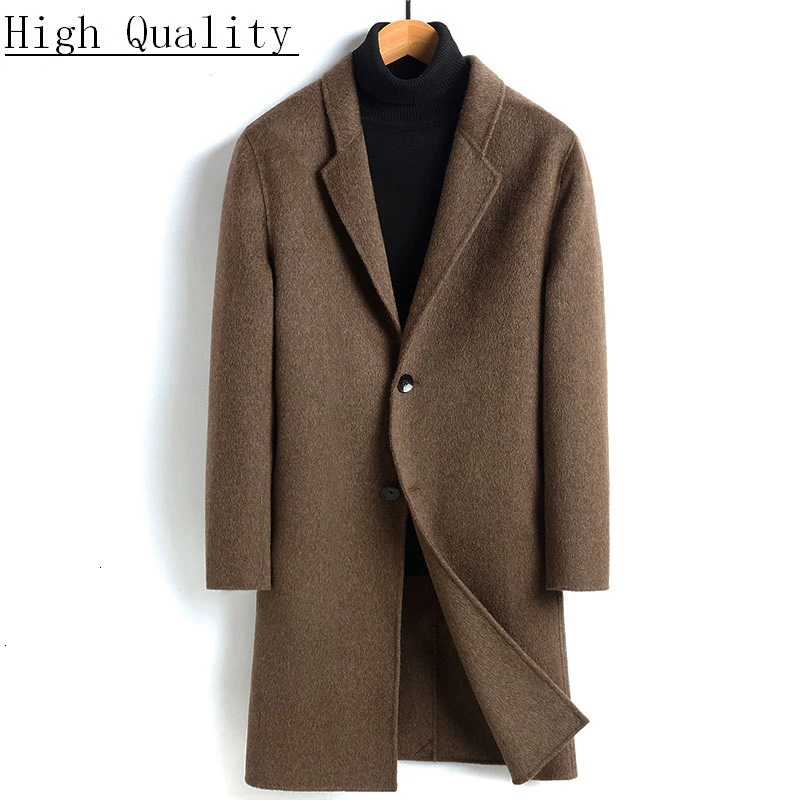 Двухсторонняя длинная Мужская куртка пальто и куртки ветровка манто для мужчин