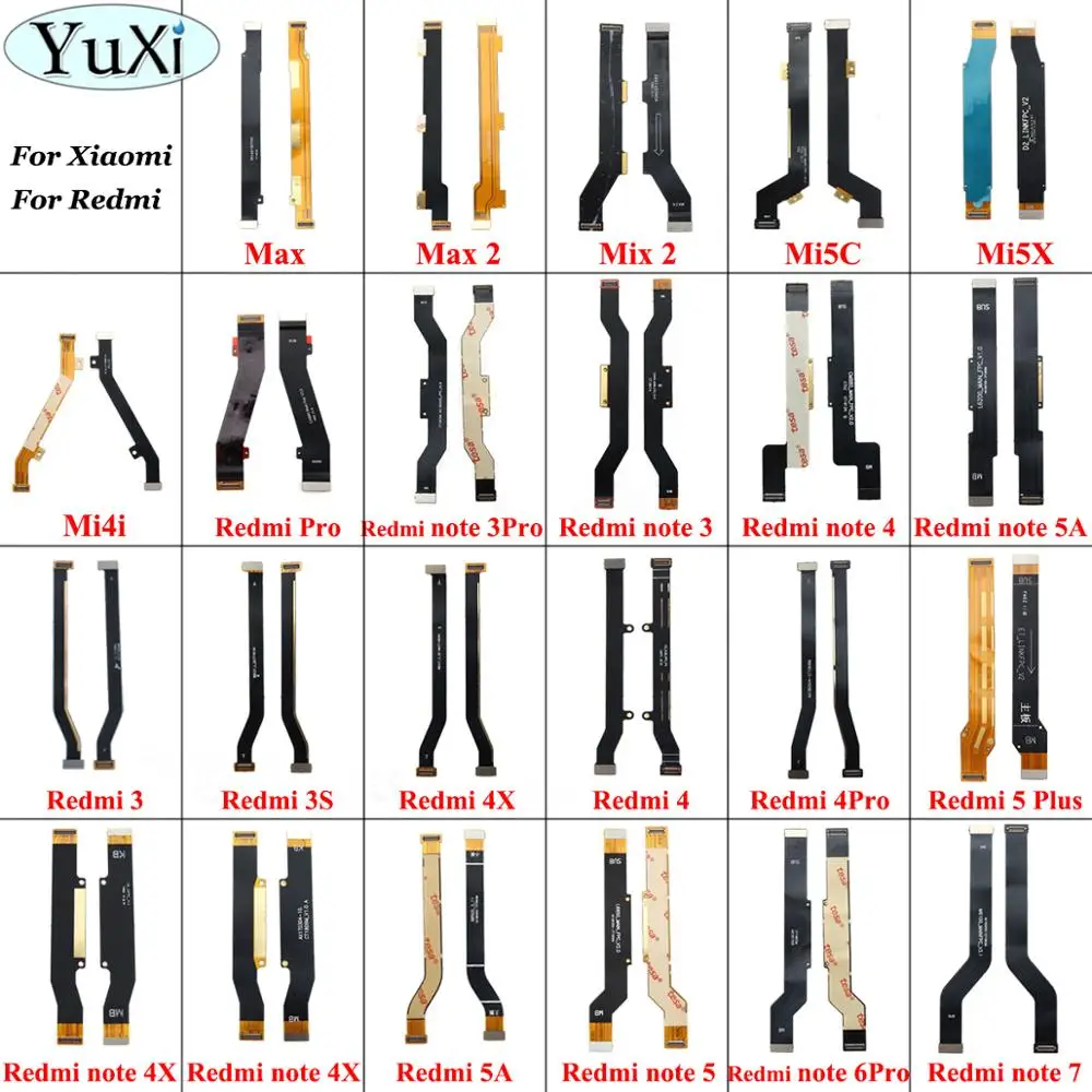 Коннектор для материнской платы YuXi гибкий кабель ЖК дисплея Xiaomi Redmi 4X 4 Pro 4pro 5A note 5