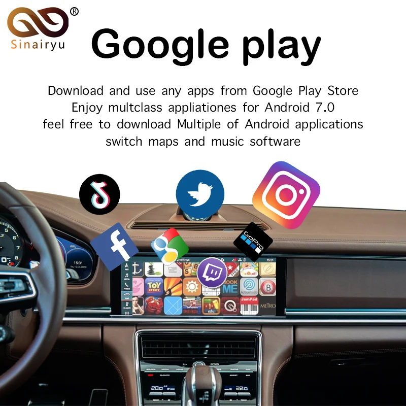 Carplay Ai Box для Cadillac ATS-L XTS CT6 XT4 XT5 4 + 32G escalade Android System Airplay Зеркальное видеонавигация