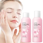 2 шт. набор для ухода за лицом Sakura, тоник для очищения лица, глубокий и увлажняющий лосьон для кожи лица, укрепляющий Многофункциональный увлажняющий