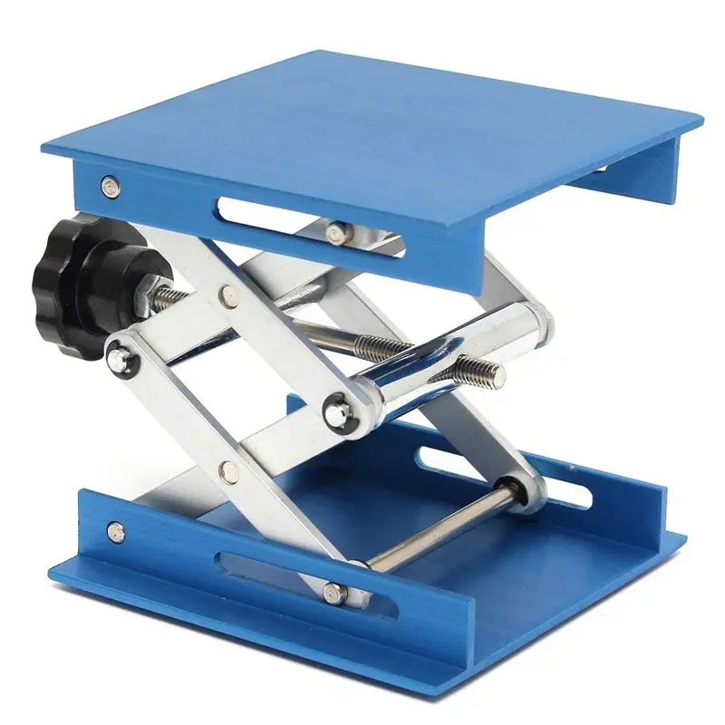 

Aluminum alloy Laboratory Jack Scissor Lift Platform / Foldable Lifting Table Pad Height Control Ideal for Working,physical, che