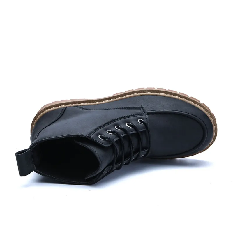 Chaussure homme/зимние мужские модные ботинки в стиле ретро повседневные