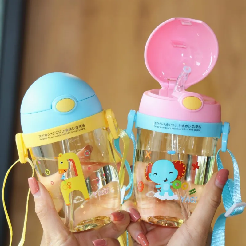 360 мл кружка непроливайка с соломы Детские Кормление чашки дети учатся Питьевая