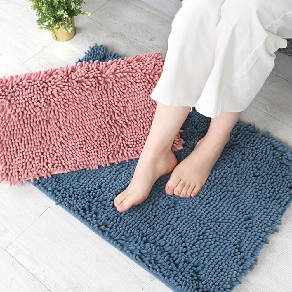 

Rectangular Non-Slip Washable Water Absorbent Bath Mat Cushion Bathroom Supplies