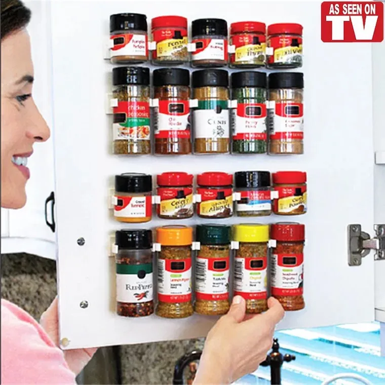 

Keuken Spice Organisator Rack Multifunctionele Roterende Opslag Plank Glijbaan Keukenkast Kast Organisator Keuken Opbergrek