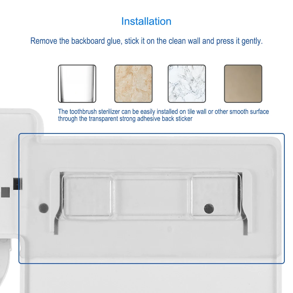 УФ стерилизатор для зубной щетки 2 в 1|Держатели зубных щеток и пасты| |