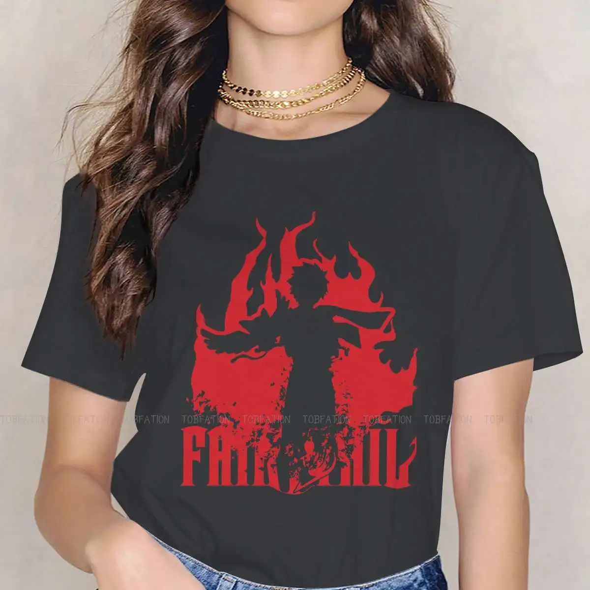 

Fairy Tail Blood Anime TShirt for Woman Girl 4XL 5XL Fairyfan Soft Summer Sweatshirts T Shirt High Quality Loose