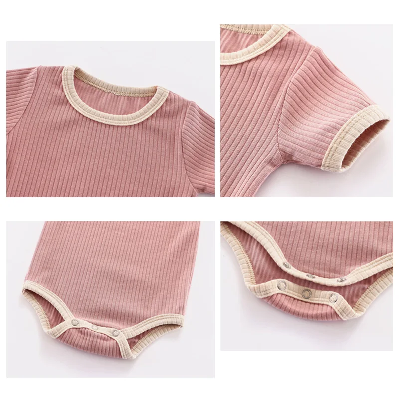

Bodysuit For Newborns Baby Girl/Boy Summer Clothes Baby Romper Short Sleeve Solid Color Cotton Infant Clothing Newborn Clothes