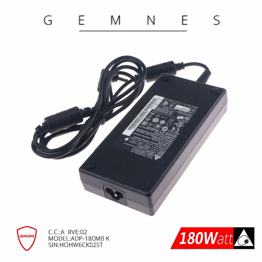 Новое оригинальное зарядное устройство Delta 19 5 V 9.23A 180W AC для ноутбука MSI GE72VR GS63VR