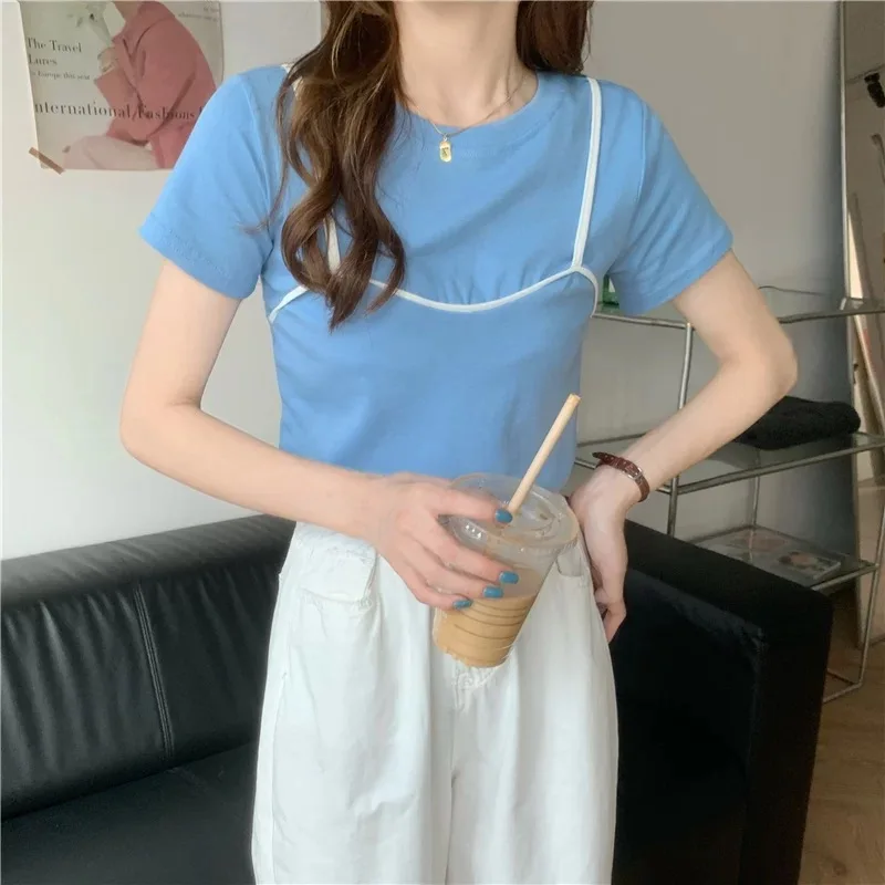 

2021 Tops T-shirts Cotton Female Fashion Womens Garment