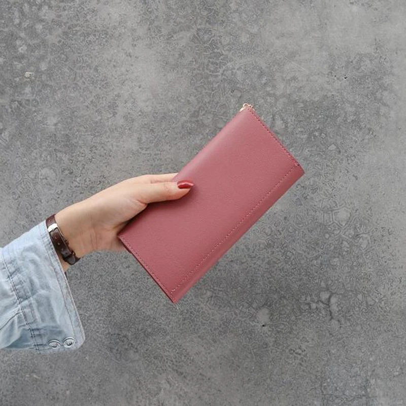 Женский Длинный кошелек с кисточкой качественные кожаные клатчи