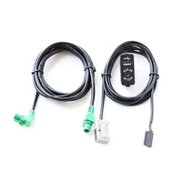 aux usb car socket switch audio cable for bmw e60 e61 e63 e64 e87 e90 e70 f25 for cic units cd host