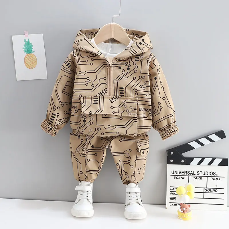

Hot Sport Spring Children Toddler Baby Boys Girls Clothes Hoodies Pants 2Pcs/Set Outfit Infant Kids Casual Clothing Tracksuits