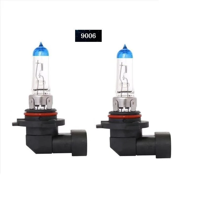 2 шт. HB4 9006 12V 55W 5000K Авто галогенные фары лампы синий светильник супер белый натуральный - Испускаемый цвет: Тёплый белый