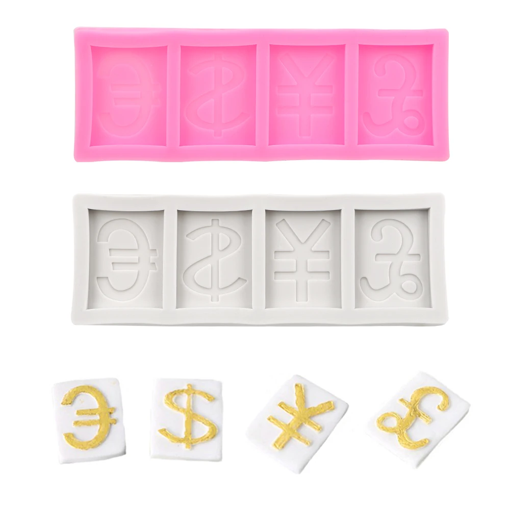 Силиконовая форма HILIFE в форме символа валюты для рукоделия помадки украшения