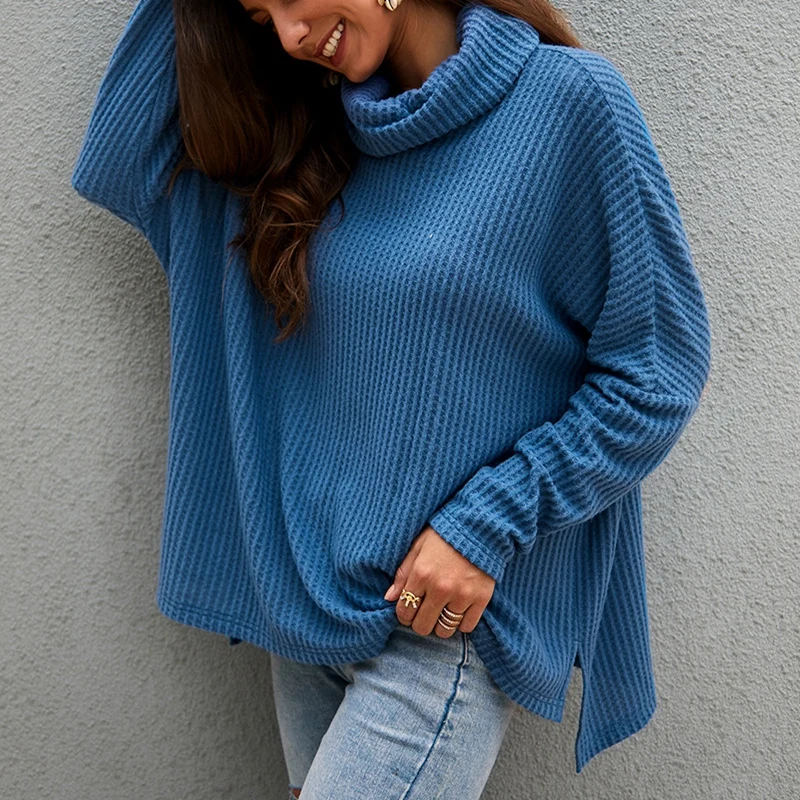 Женский свитер с воротником-хомутом размеры до 133 см | Женская одежда