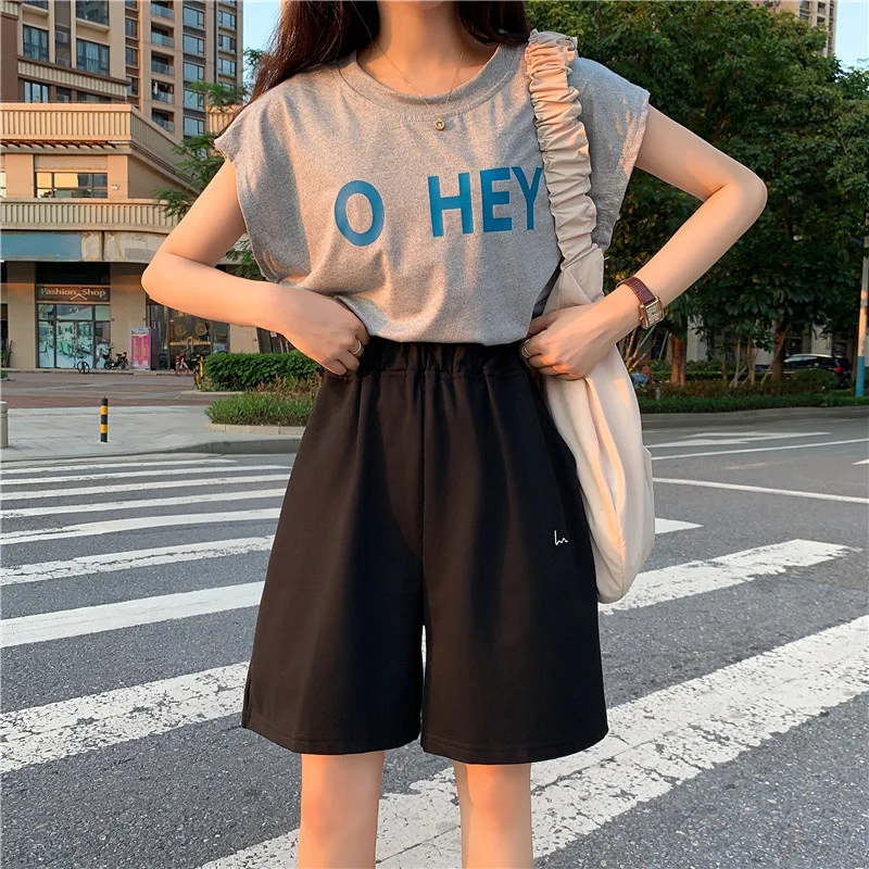 

Women's shorts will see high-waist cycling harajuku fashion sports plus size casual Korean sweatpants streetwear aesthetic