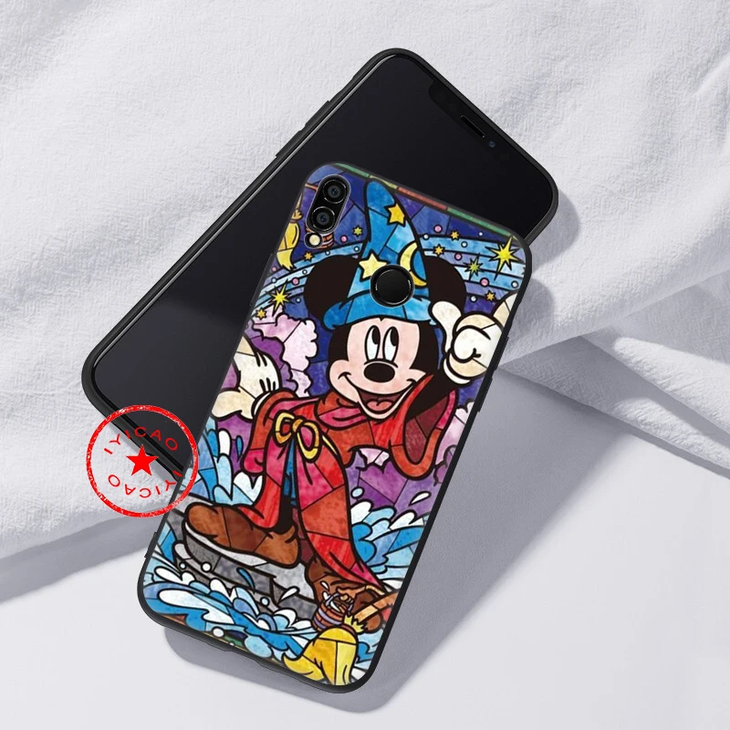 Fairy tale stained Alice Stitch Mickey Mouse Soft Case for Huawei Honor 20 10 9X 9 8X 8C 8 7X 7A 6A Lite Pro View Note |