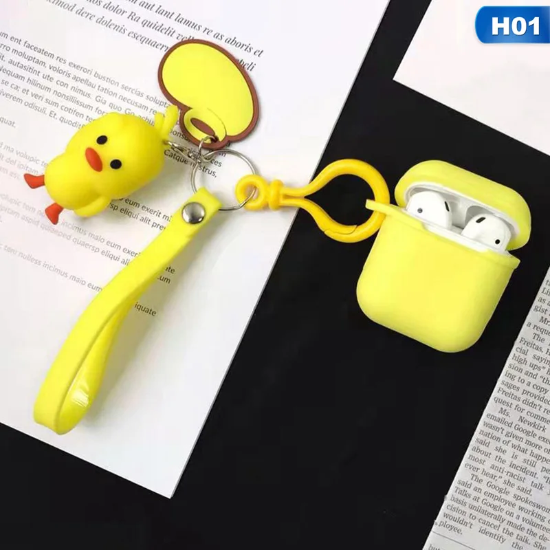 Милый силиконовый чехол, наушники для Apple Airpods i12 TWS, Bluetooth наушники, защитный чехол, мультяшная панда, коробка с брелком - Color: CEA5081H01