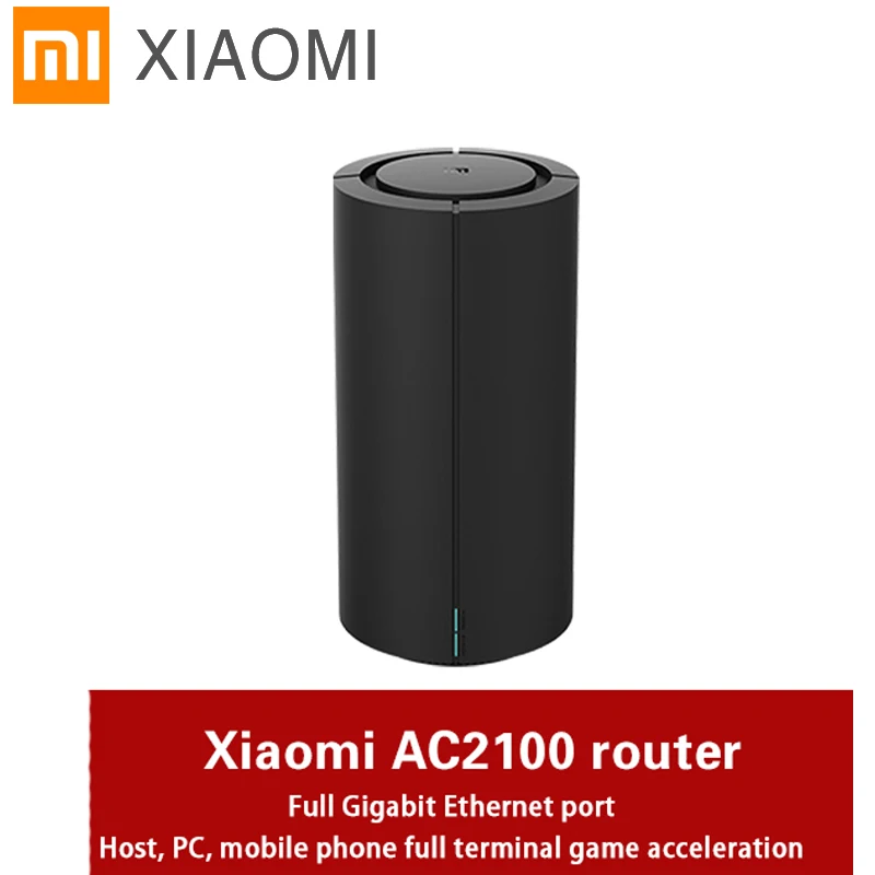 

Wi-Fi-маршрутизатор Xiaomi AC2100, двухдиапазонный, полный гигабитный сетевой порт, 2,4 ГГц, 5 ГГц, 360 Покрытие, двухъядерный процессор, игровое приложе...