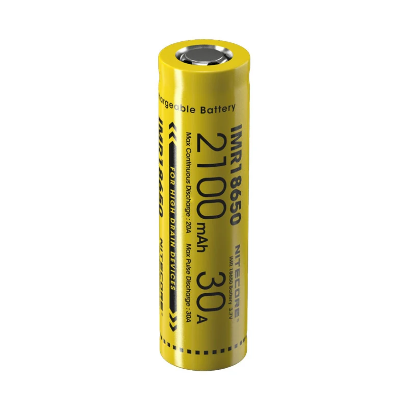 100% Оригинальный Nitecore IMR18650 2100 мА/ч 30 А 3 7 в Li-Ion защищенный перезаряжаемый