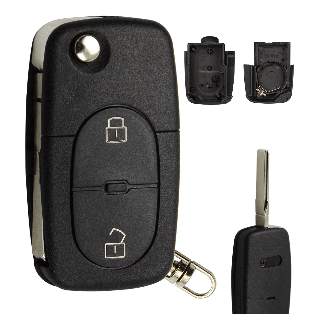 OkeyTech для Audi TT A2 A3 A4 A6 A8 откидной складной дистанционный ключ корпус CR1616/CR2032