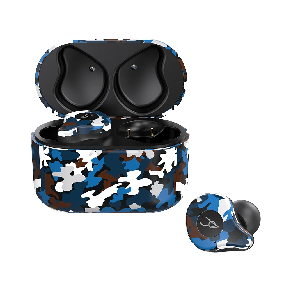 Камуфляж Sabbat E12 Ультра Камуфляж TWS истинный беспроводной v5.0 Bluetooth наушник aptX Беспроводное зарядное устройство гарнитура в ухо St