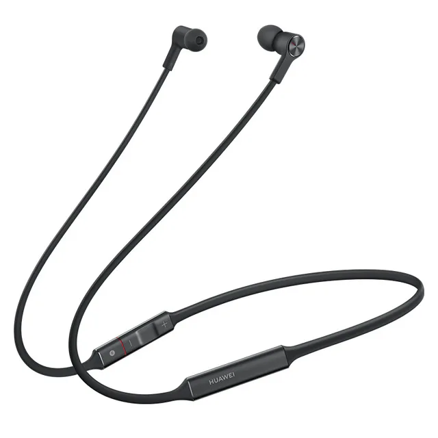 Black Спортивные Беспроводные наушники huawei FreeLace, Bluetooth, спортивные, водонепроницаемые, вставные, с кабелем памяти, металлическая полость, силиконовый переключатель, быстрая зарядка - Цвет: Black