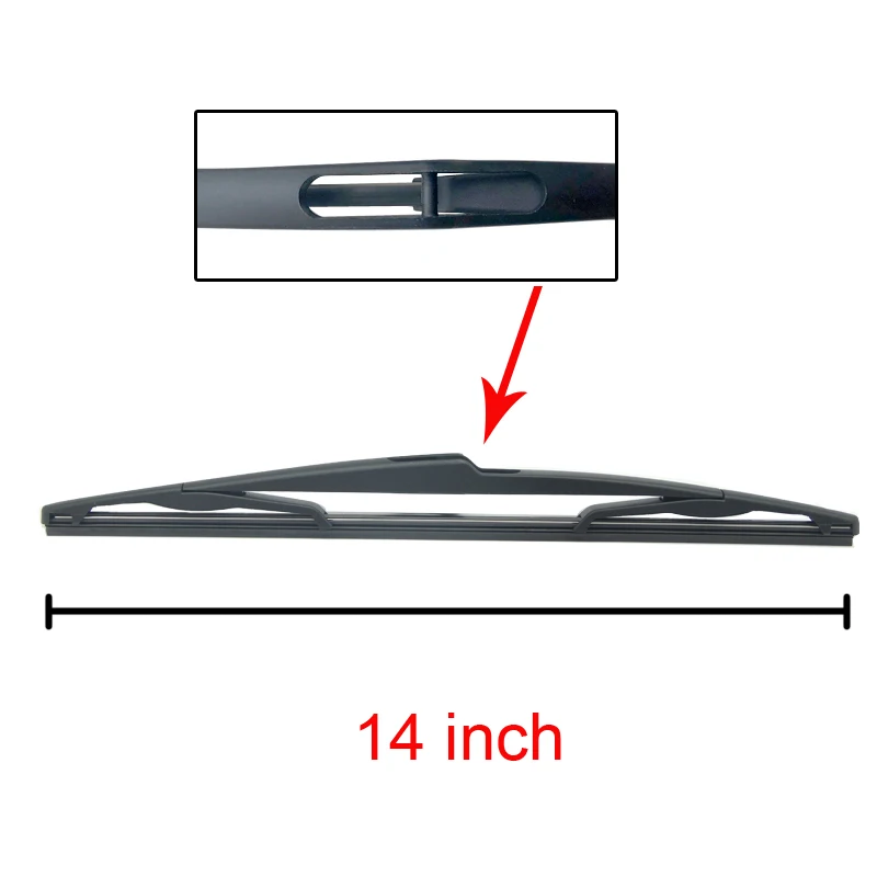 MIDOON стеклоочистителя 14 "Задняя щетка комплект для Nissan Almera хэтчбек MK2 N16 2000-2006